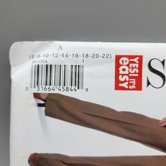 See & Sew B6119 Sewing Pattern Misses Jacket Pants Sizes 6-22 Semi-Fitted UNCUT - Picture 2 of 5
